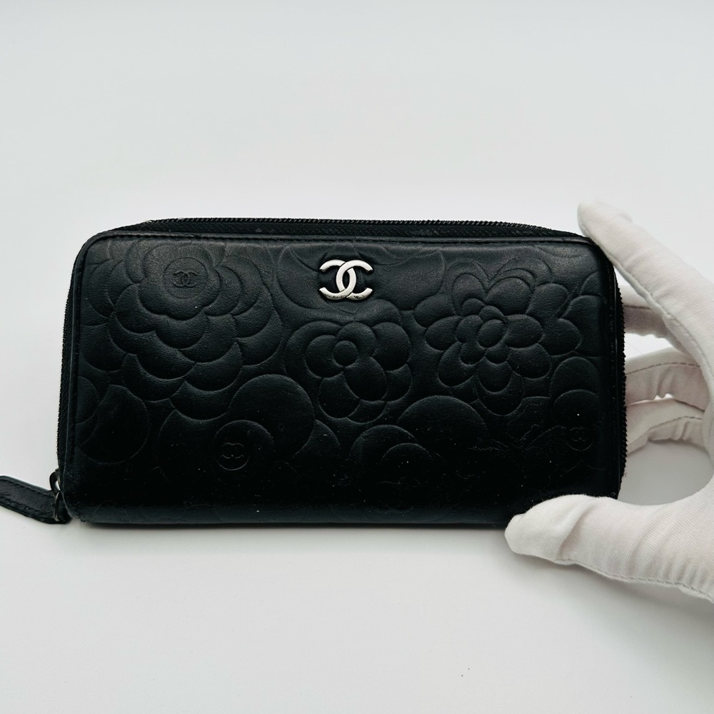 Chanel Large Puffy Zip around wallet